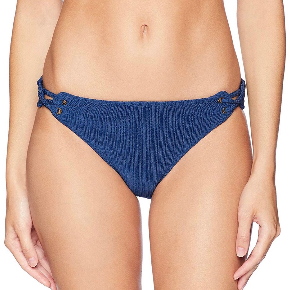 Lucky Brand Strappy Lace Up Hipster Bikini Bottom